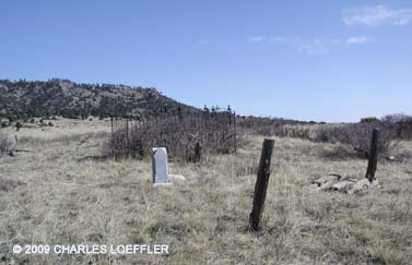 Bijou Basin Cemetery entrance