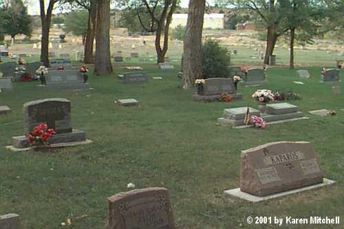 View of the Masonic Cemetery, Walsenburg, CO