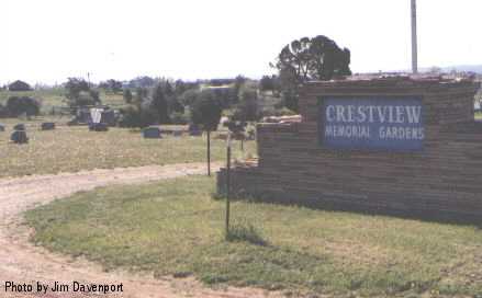 Entrance Crestview Memorial Gardens, Durango, La Plata County, CO