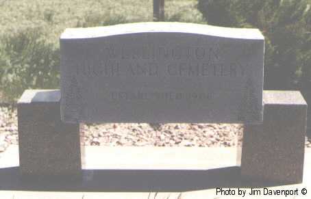 Sign, Highland Cemetery, Wellington, Larimer County, CO