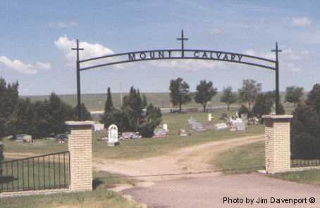Entrance Mount Calvary Cemetery, Hugo, Lincoln County, Colorado