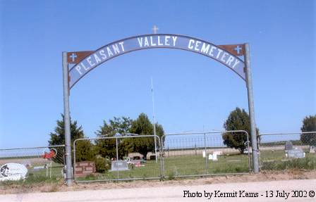 Entrance, Pleasant Valley Cemetery, Phillips County, CO
