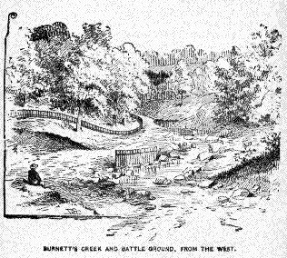 Burnetts' Creek and Battle Ground, from the West 
