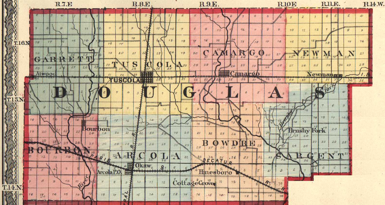 Douglas County Illinois: Maps and Gazetteers