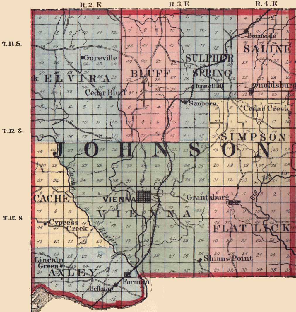 Johnson County, Illinois Maps and Gazetteers