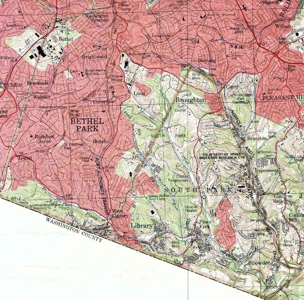 1906 NORTH PITTSBURGH ALEPPPO & KILBUCK TOWNSHIPS PENNSYLVANIA ATLAS MAP 