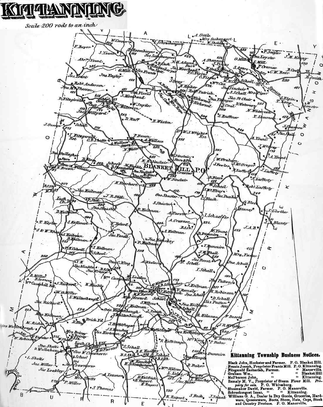 Armstrong County Pennsylvania Atlas 1876