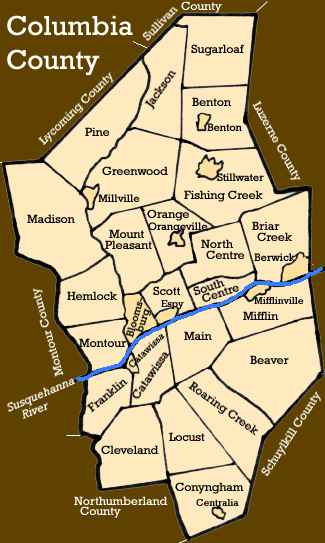 Columbia County Townships