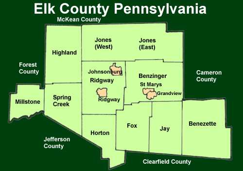 Elk County Townships