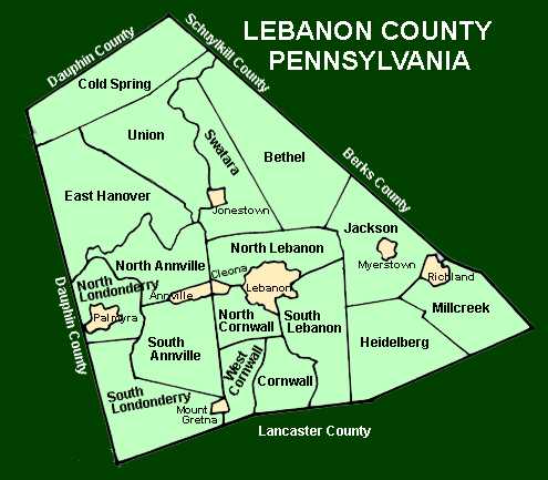 Lebanon  County Townships