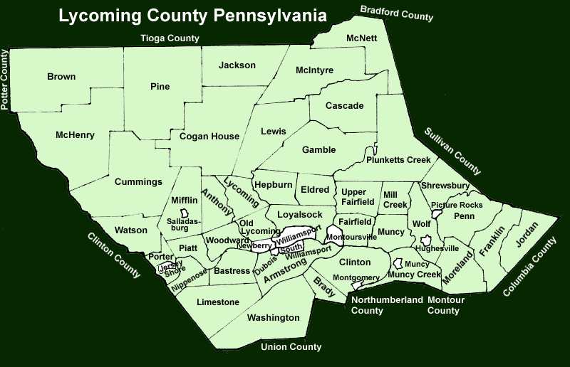 lycoming-county-pennsylvania-township-maps