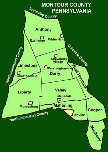 Gallery of Montour County Pa Map.