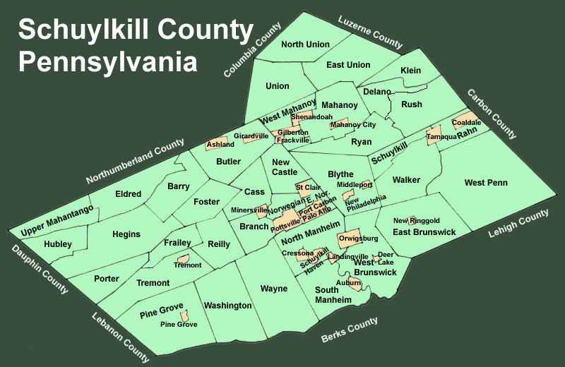 Schuylkill County Townships