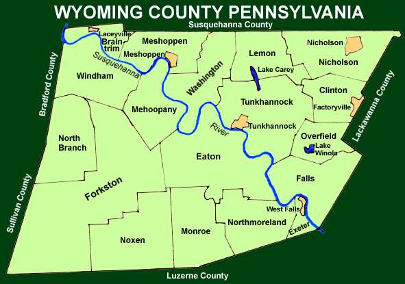 Wyoming County Townships