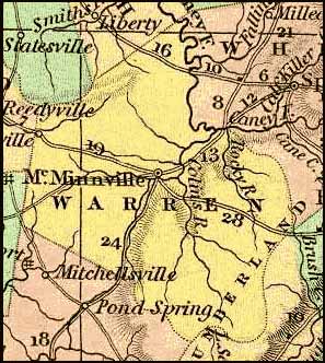 1839 TN MAP MORGAN OBION OVERTON PERRY PICKETT POLK COUNTY Tennessee History BIG 
