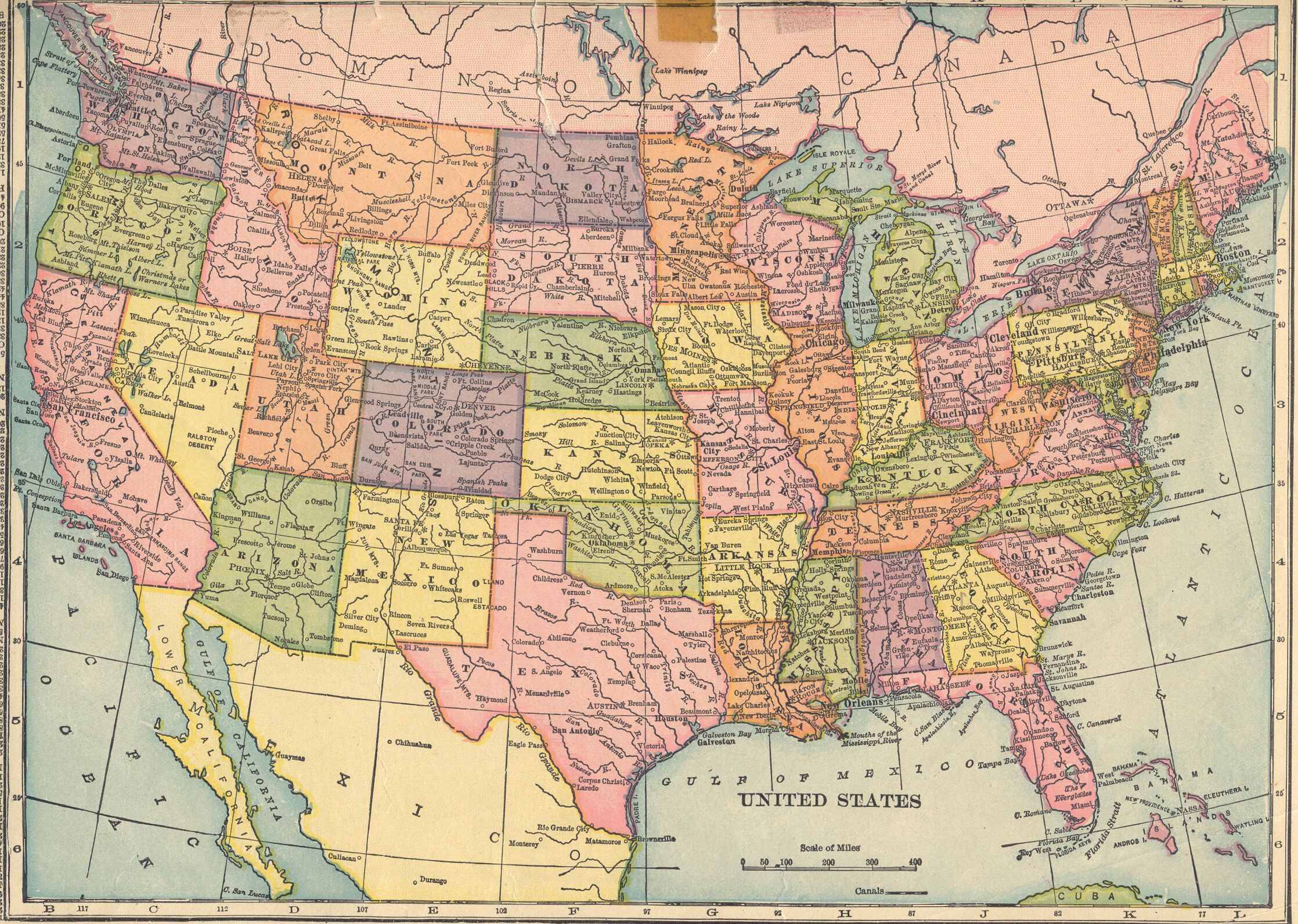 The USGenWeb Archives Digital Map Library - Hammonds 1910 Atlas