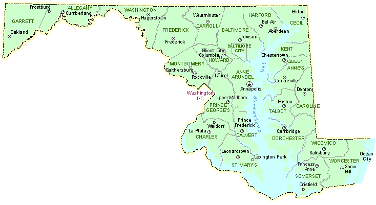 Maryland State Map