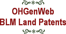 OHGenWeb Archives BLM Land Patents