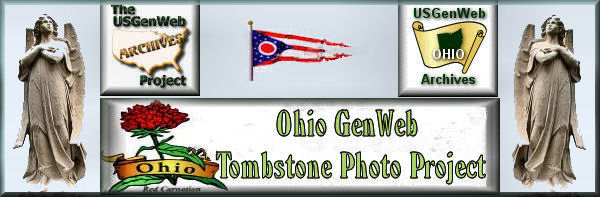 Ohio Tombstone Photo Project logo, two angels