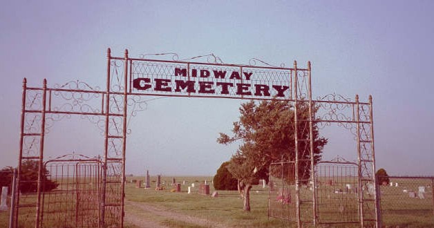 Entrance Gate Midway Cemetery, Beaver Co., OK