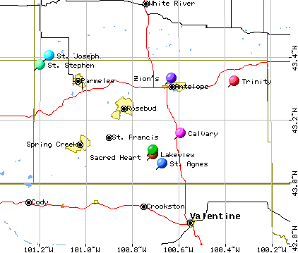 Todd County Cemetery Map