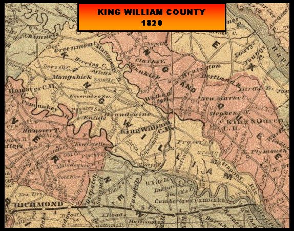 King William County Map